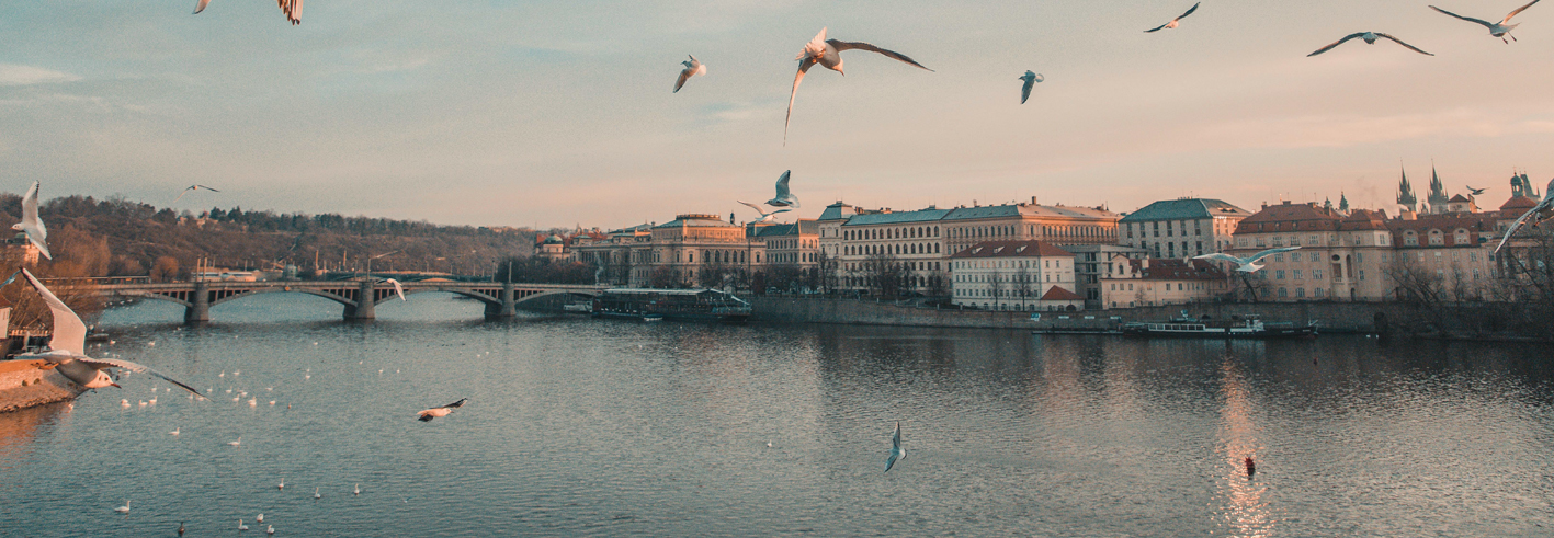 Autumn in Prague background